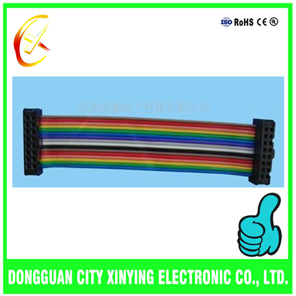 OEM custom made multiple pin rainbow flat cable harnesses