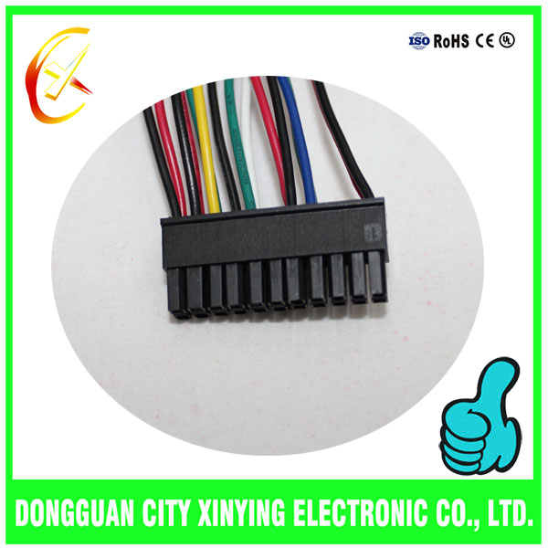 OEM custom made double row molex connector cable assembly