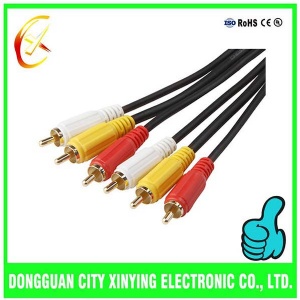 3.5mm RCA Audio Video cable gold plated connector cable